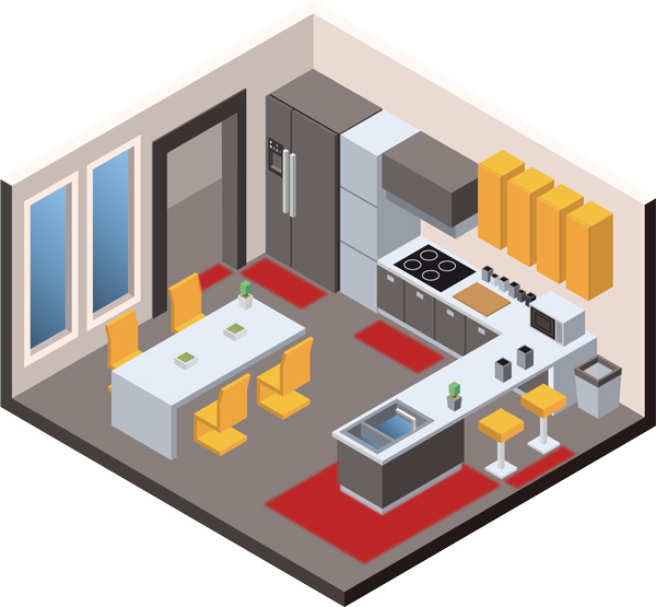Stop the Slip with Handi-Treads in the Kitchen
